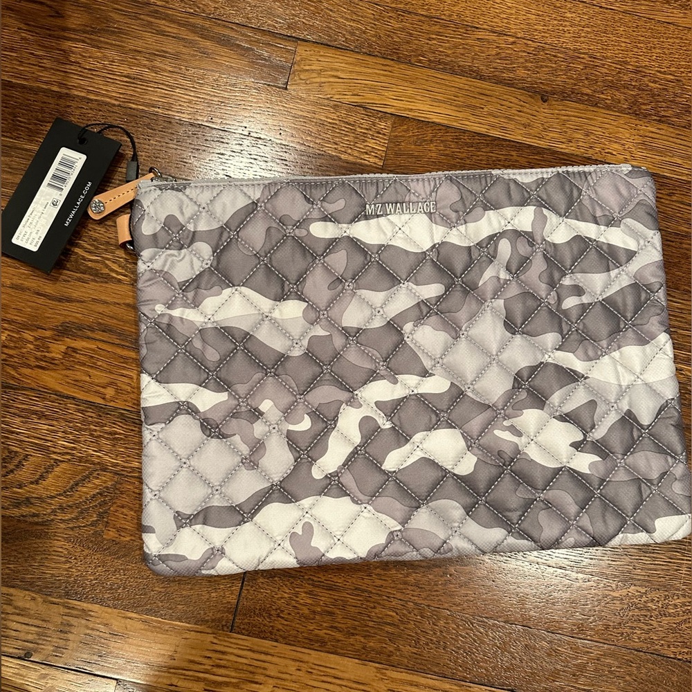 Mz Wallace Metro Pouch Light Gray Camo